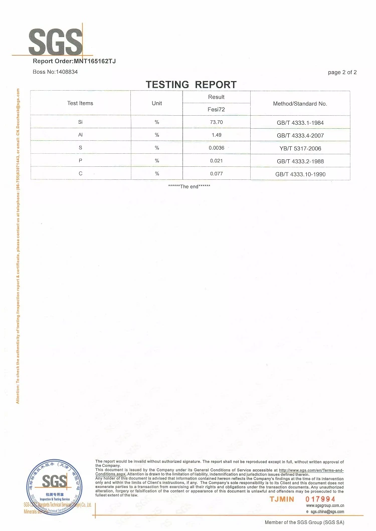 FeSi72-SGS 2